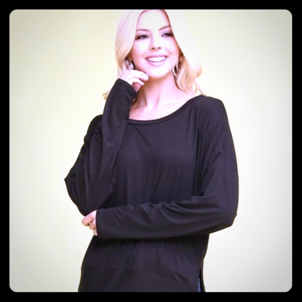 Cute Waist Side Tie Black Top 💕💕🛍